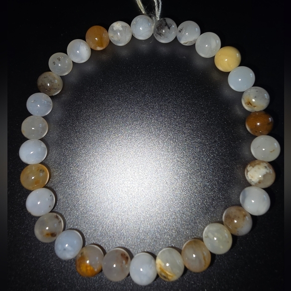 6mm White Opal Bracelet - Picture 1 of 12